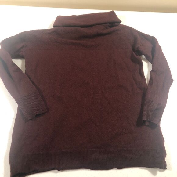 Adrienne Vittadini Cowl Neck Sweater Sz M 100% Merino Wool Quiet Luxury Academia - Picture 3 of 6